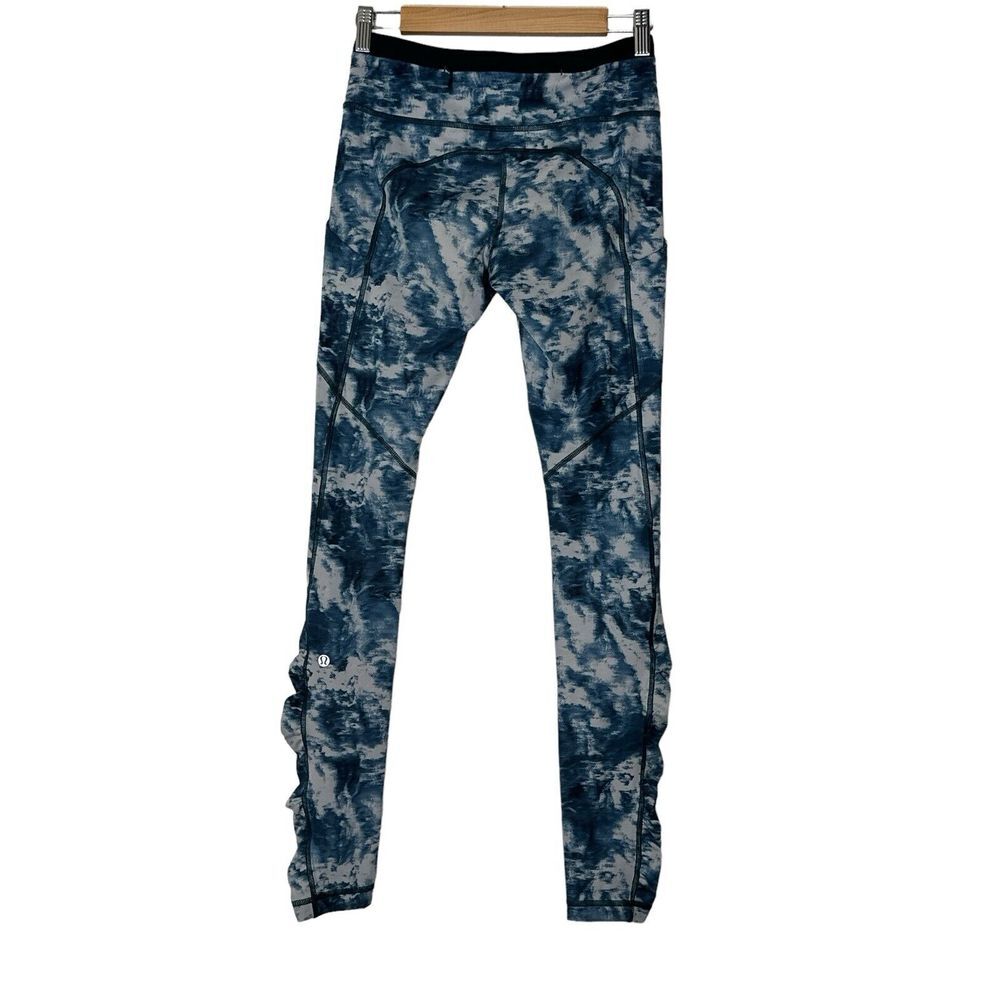 Lululemon Leggings Women's 6 Workout Blue Pull On Full Length Speed‎ Tight Gym